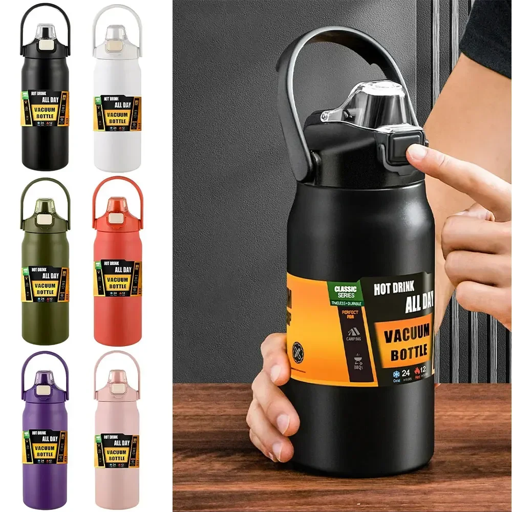 Cold Brew Bottle - Portable Thermos with Straw Cold and