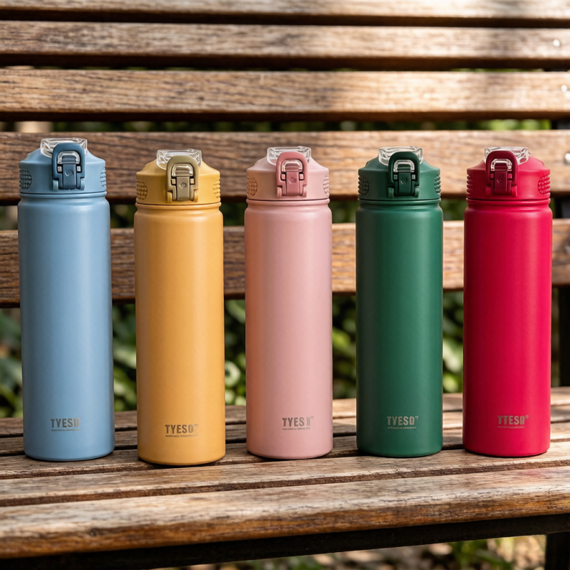 Cold Brew Bottle - TYESO 600/750ml Thermos Water Bottle with
