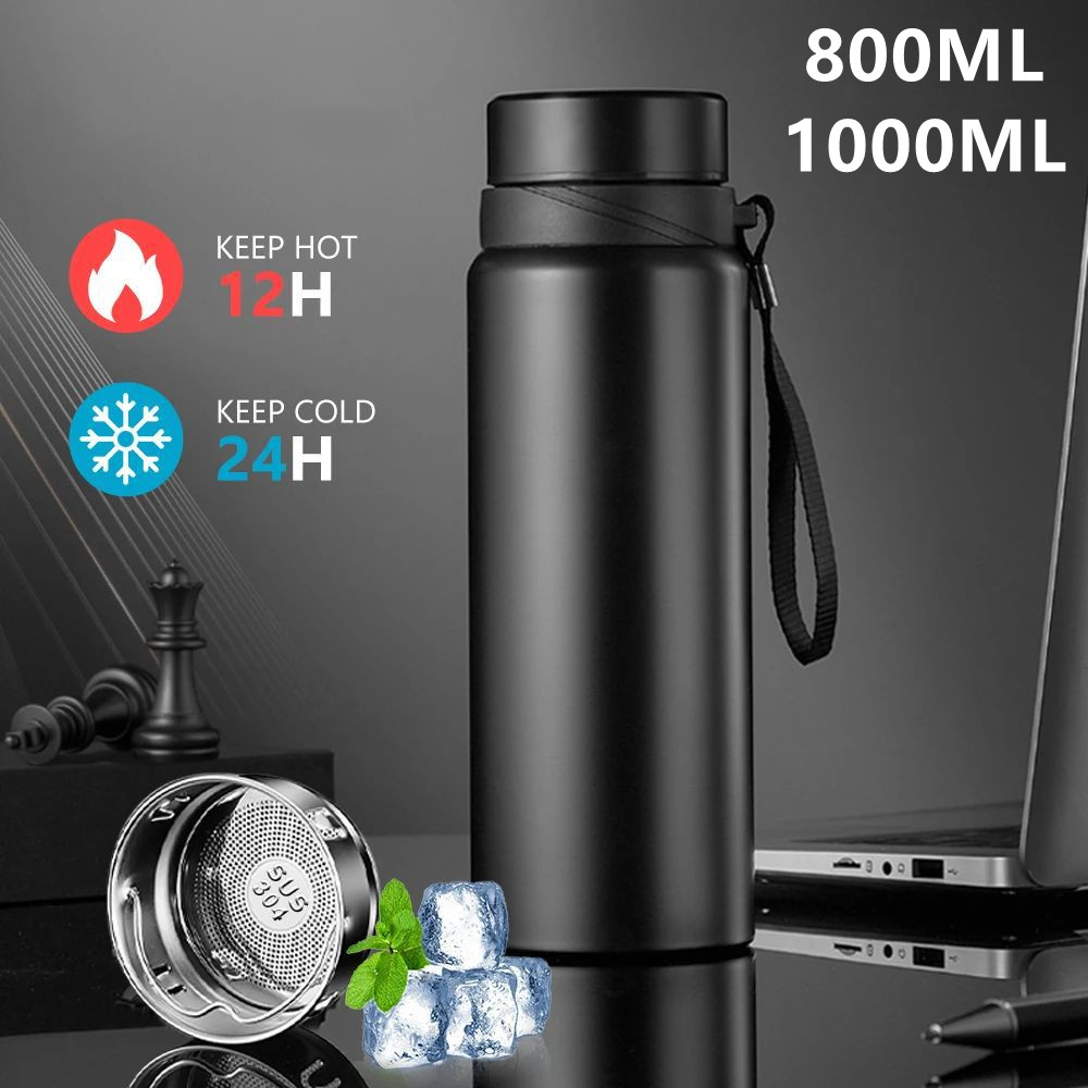 Cold Brew Bottle - 800 1000ML Stainless Steel Thermal Water