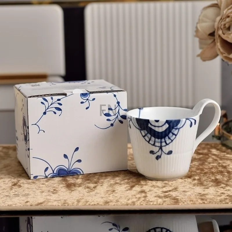 Nordic Royal Palm Floral Desig - Mug Tea Coffee ulasan dan harga
