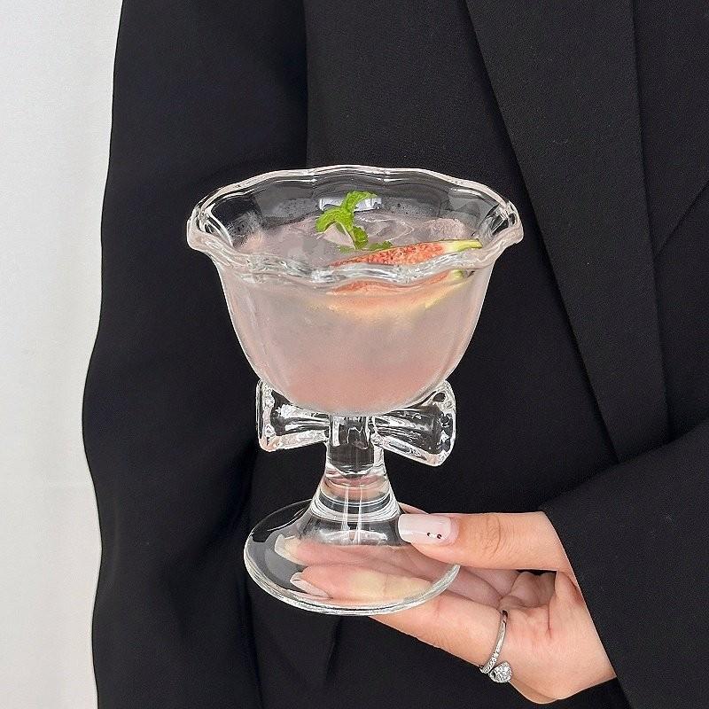 New Bow Glass Cute Water Cup C - Mug Tea Coffee ulasan dan harga