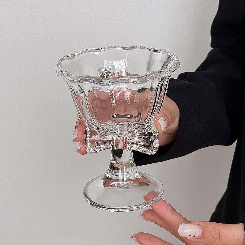 New Bow Glass Cute Water Cup C - Mug Tea Coffee ulasan dan harga