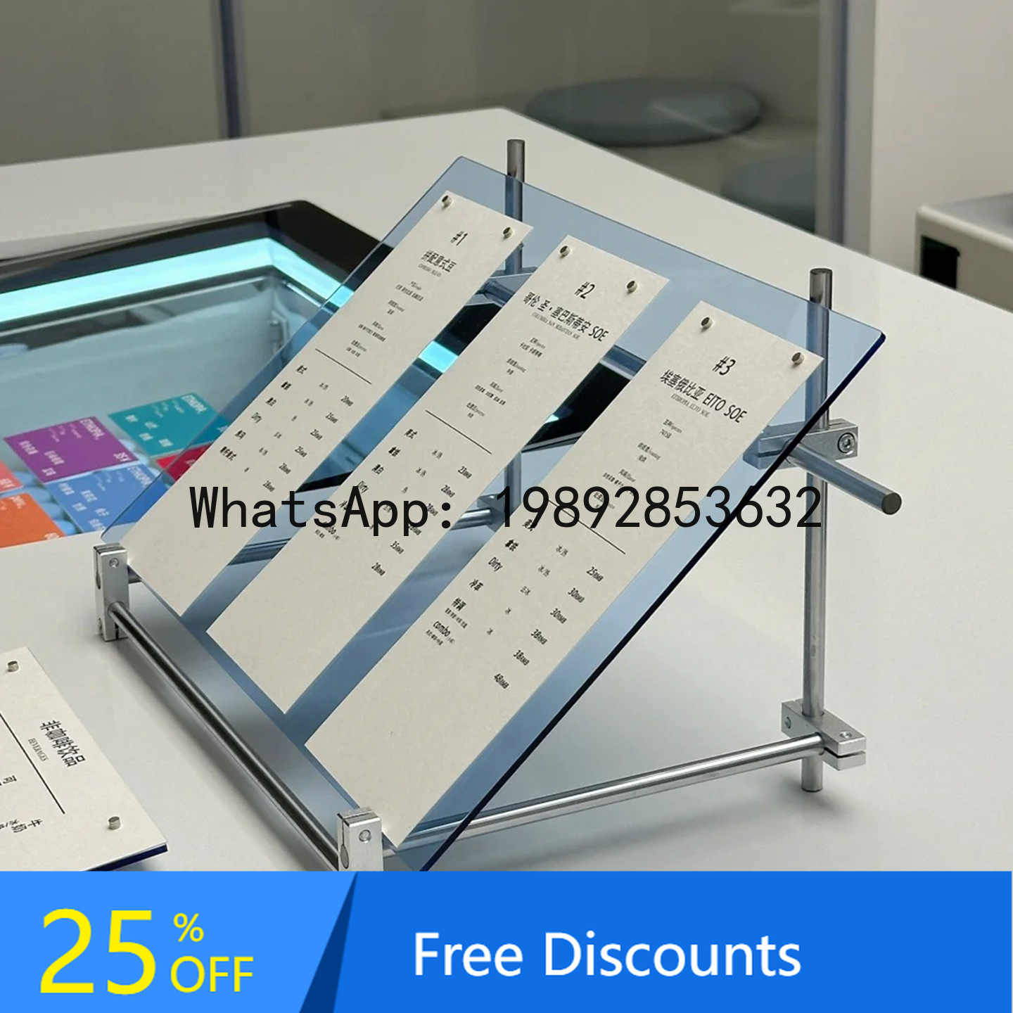YFY Acrylic Optical Axis Displ - Coffee Tea Menu ulasan dan harga