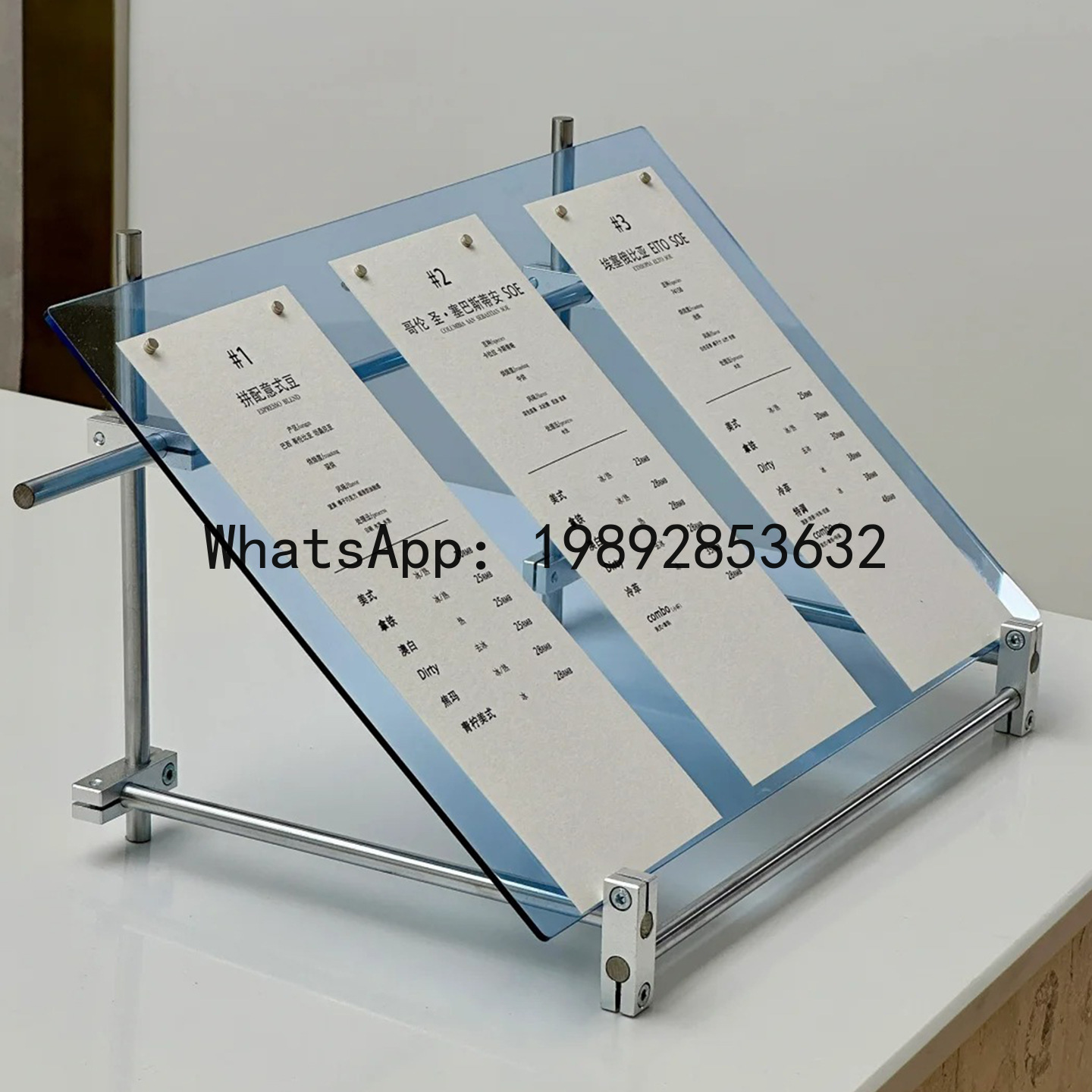 YFY Acrylic Optical Axis Displ - Coffee Tea Menu ulasan dan harga