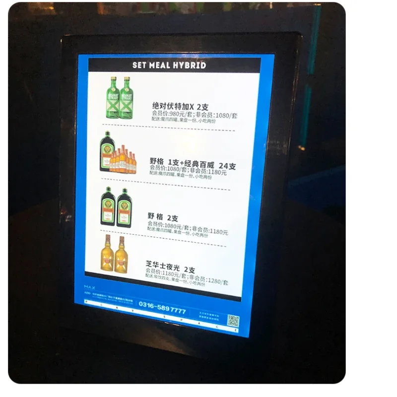 Illuminated LED Wine List Disp - Coffee Tea Menu ulasan dan harga