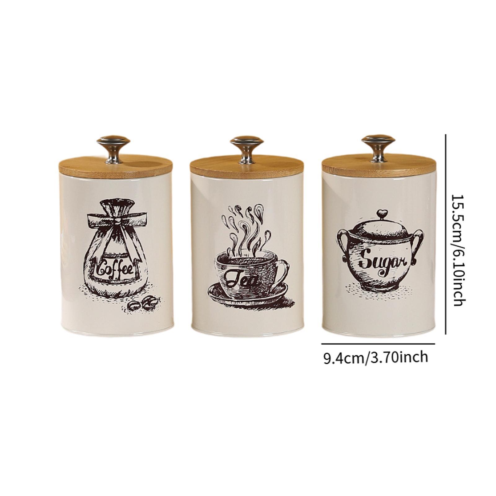 Farmhouse Coffee Tea Sugar Can - Coffee Tea Canister Set ulasan dan harga