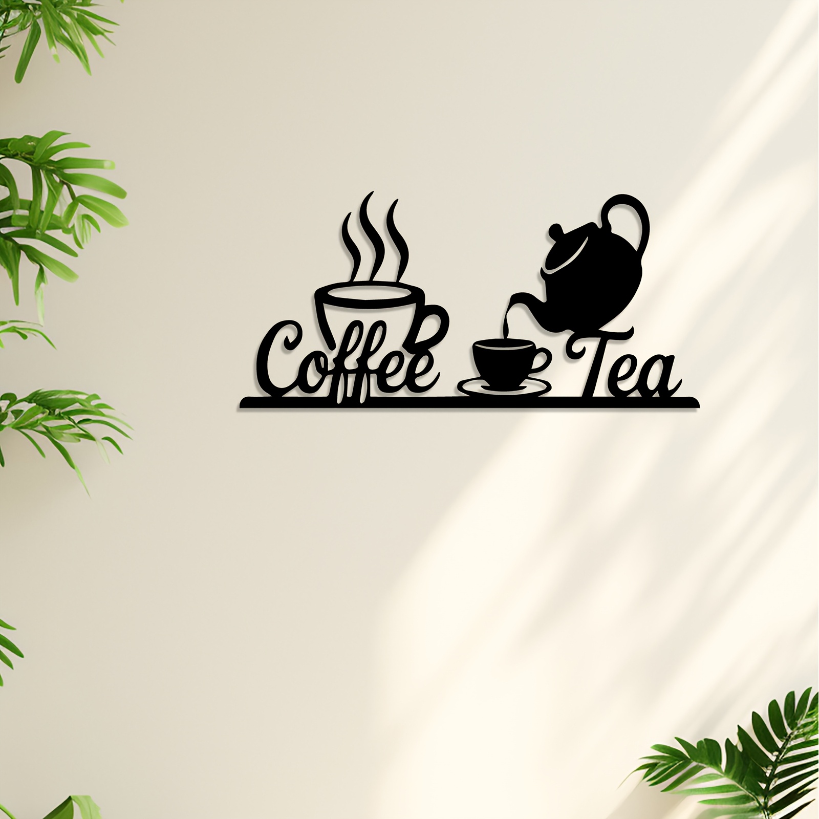 1pc Rustic Metal Coffee & Tea  - Coffee Tea Icon ulasan dan harga