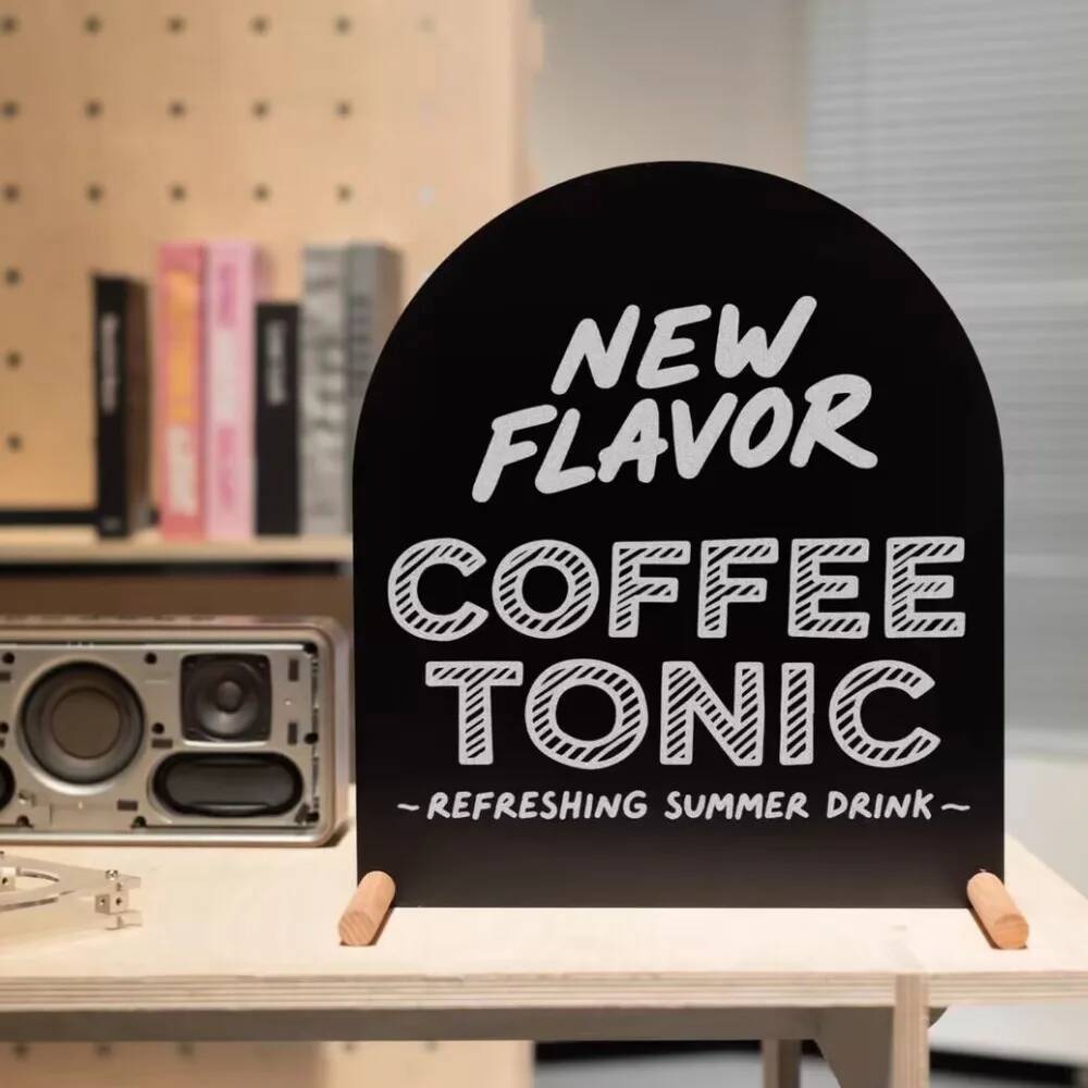 Metal Hand-Painted Menu Stand  - Coffee Tea Menu ulasan dan harga