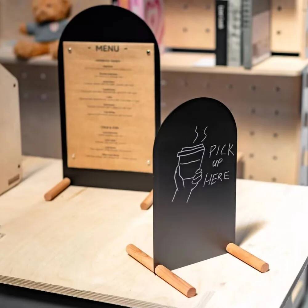 Metal Hand-Painted Menu Stand  - Coffee Tea Menu ulasan dan harga