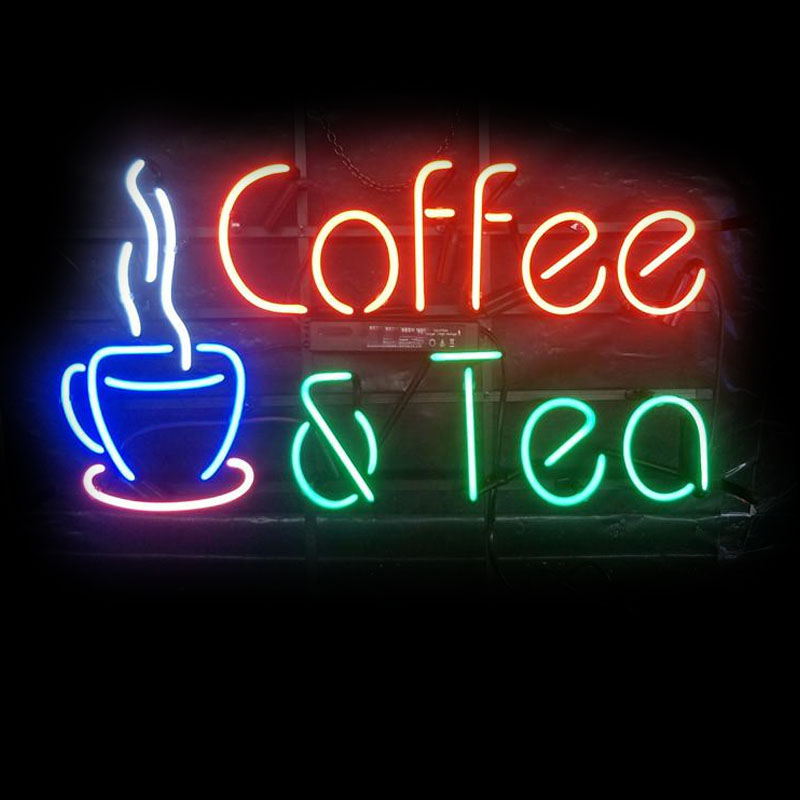Neon Sign Coffee Tea Restauran - Coffee Tea Icon ulasan dan harga