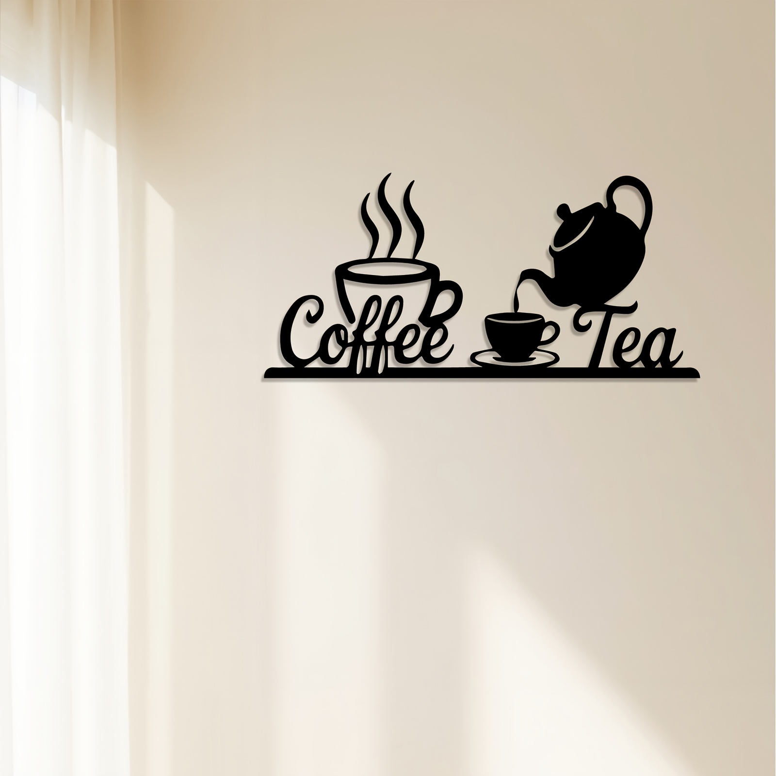1-Piece Set of Rustic Metal Co - Coffee Tea Icon ulasan dan harga