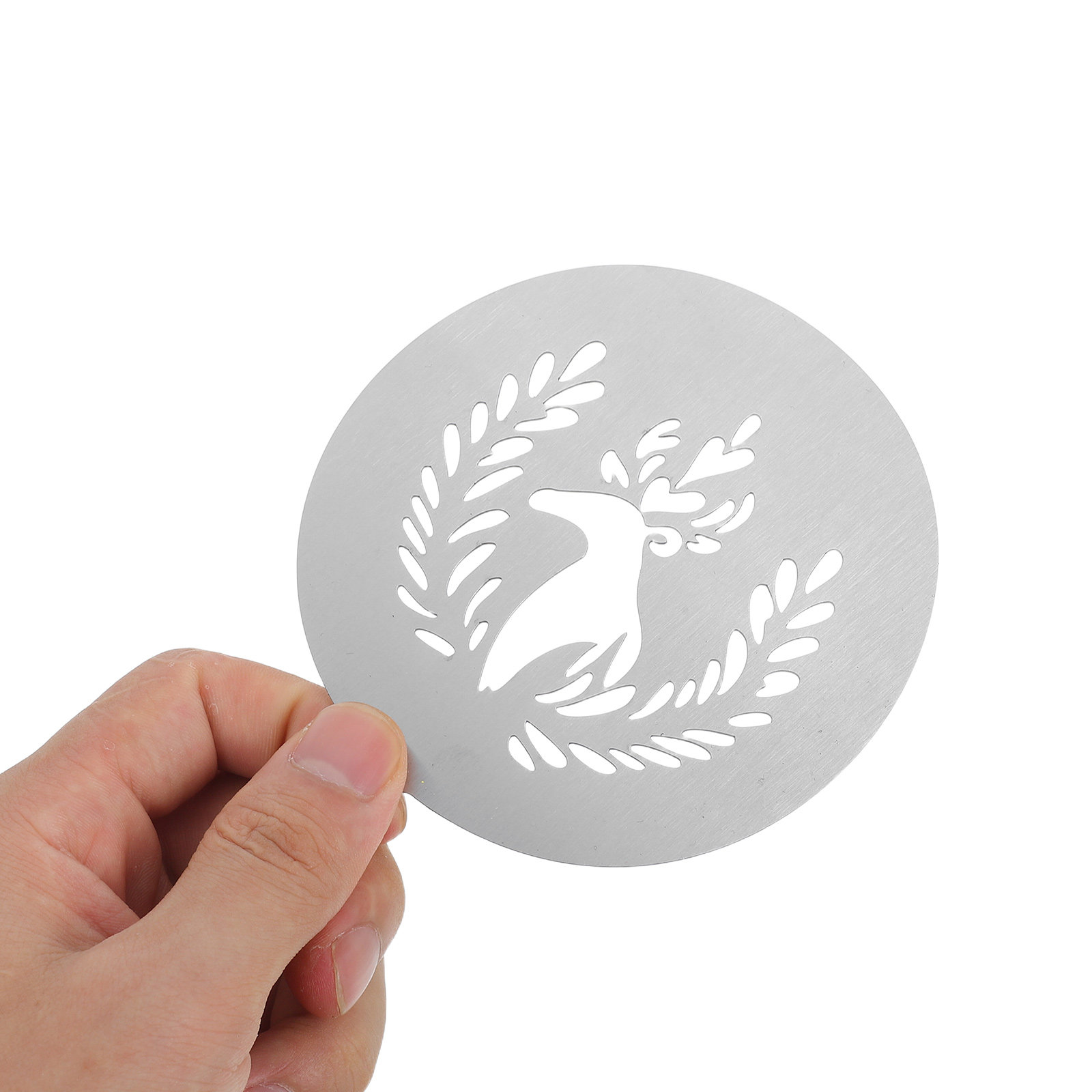 4Pcs Premium Stainless Steel C - Coffee Stencil Art ulasan dan harga