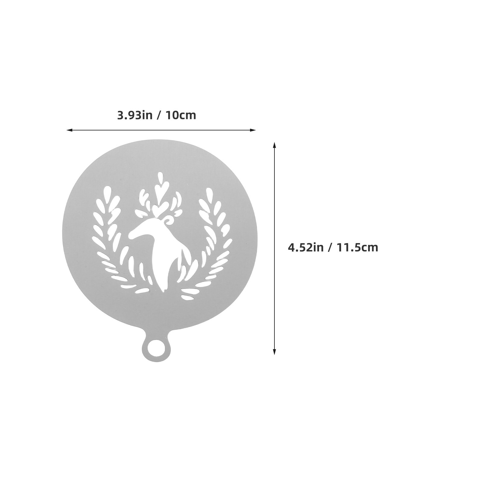 4Pcs Premium Stainless Steel C - Coffee Stencil Art ulasan dan harga