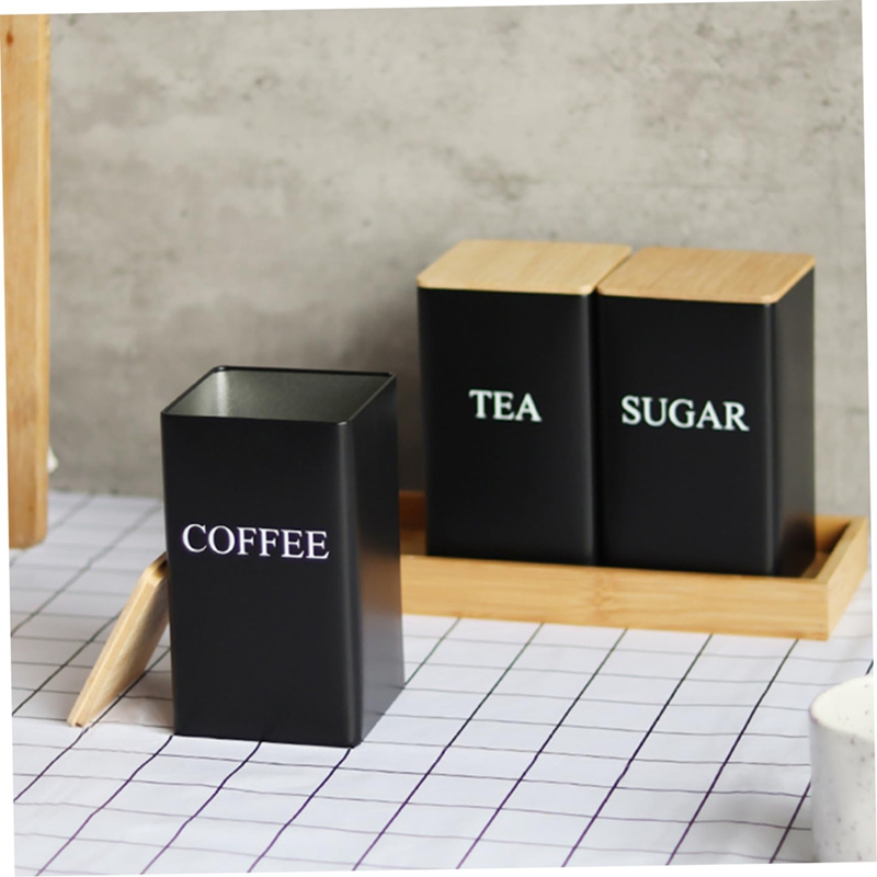 3PCS Set Tea Coffee Sugar Cani - Coffee Tea Canister Set ulasan dan harga