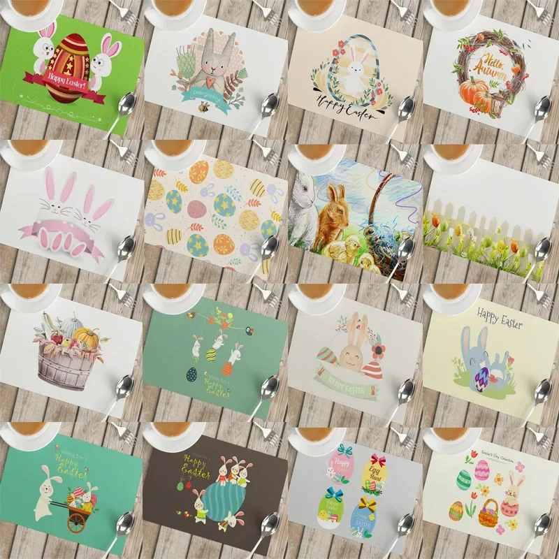 Cartoon Easter Bunny Eggs Prin - Coffee Tea Place ulasan dan harga