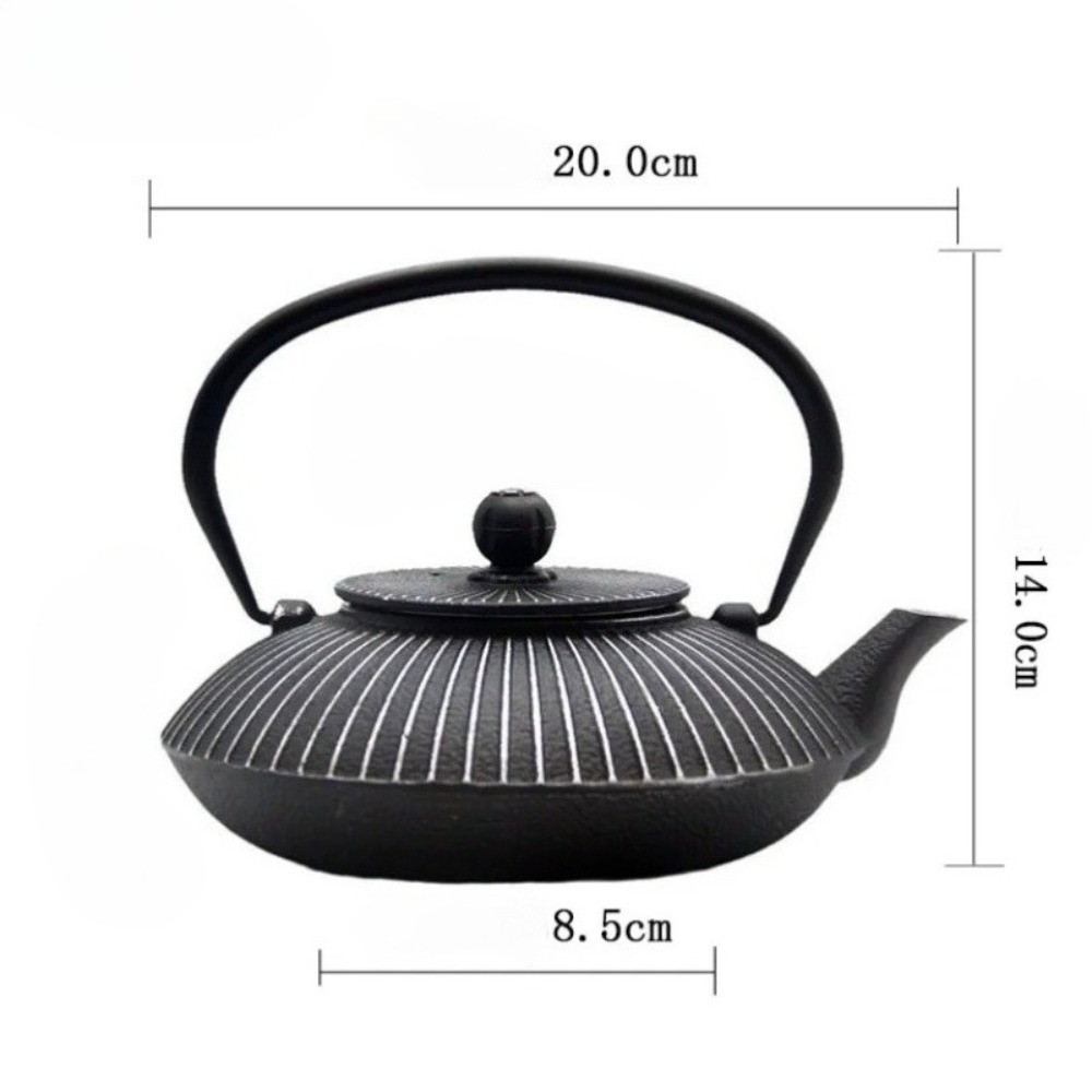 800ml Cast Iron Teapot Umbrell - Cast Iron Teapot ulasan dan harga