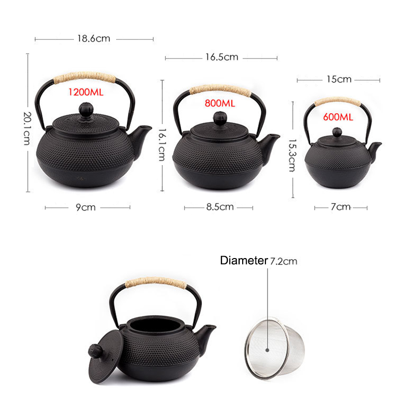 UPORS Japanese Iron Tea Pot wi - Cast Iron Teapot ulasan dan harga