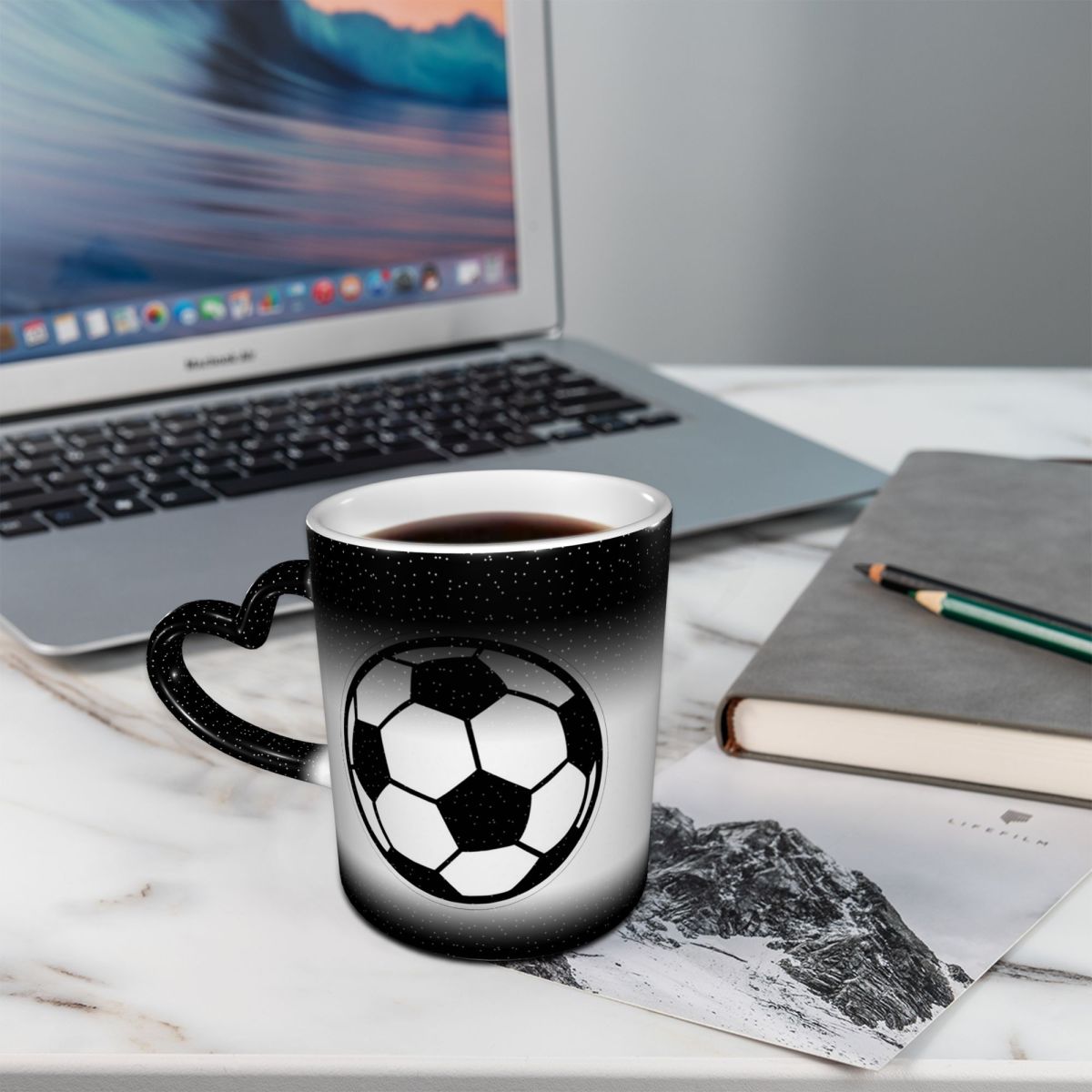 Soccer Ball Football Icon Mug  - Coffee Tea Icon ulasan dan harga