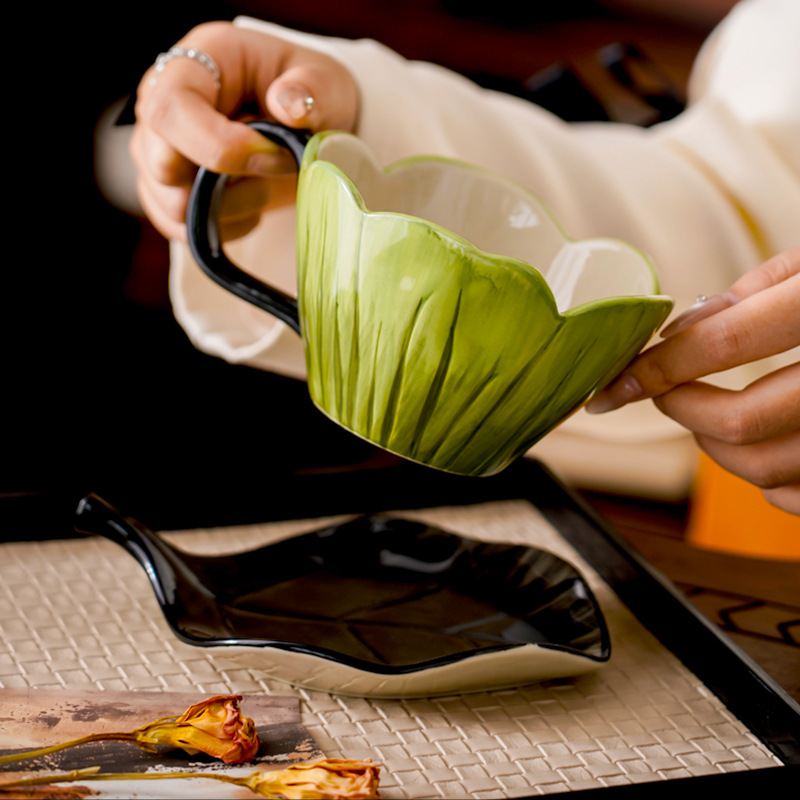 Irregular Hand-painted Coffee  - Mug Tea Coffee ulasan dan harga
