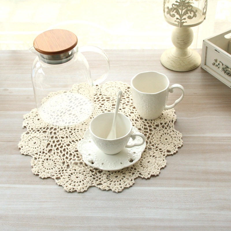 Modern Cotton Placemat Cup Coa - Coffee Tea Place ulasan dan harga