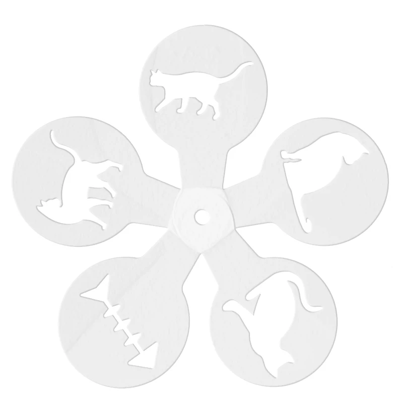 5Pcs DIY Coffee Latte Art Sten - Coffee Stencil Art ulasan dan harga