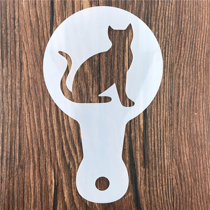 5Pcs DIY Coffee Latte Art Sten - Coffee Stencil Art ulasan dan harga