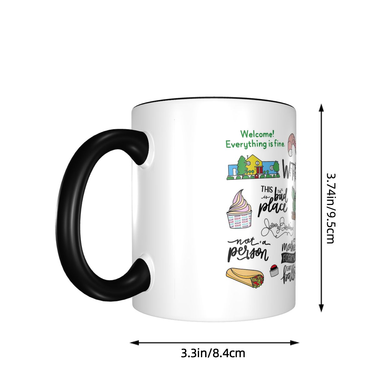 The Good Place TV Show Art Mug - Coffee Tea Place ulasan dan harga