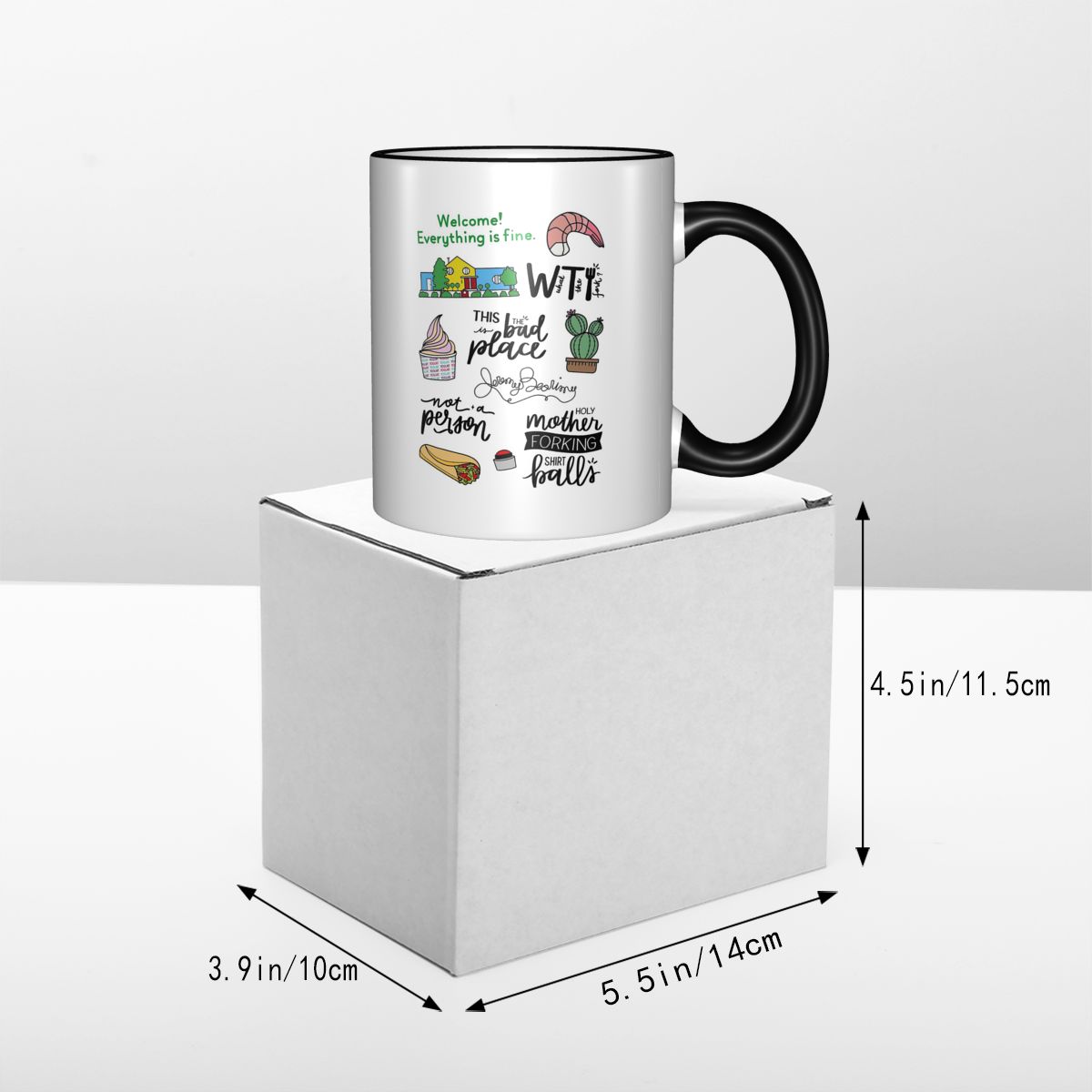 The Good Place TV Show Art Mug - Coffee Tea Place ulasan dan harga