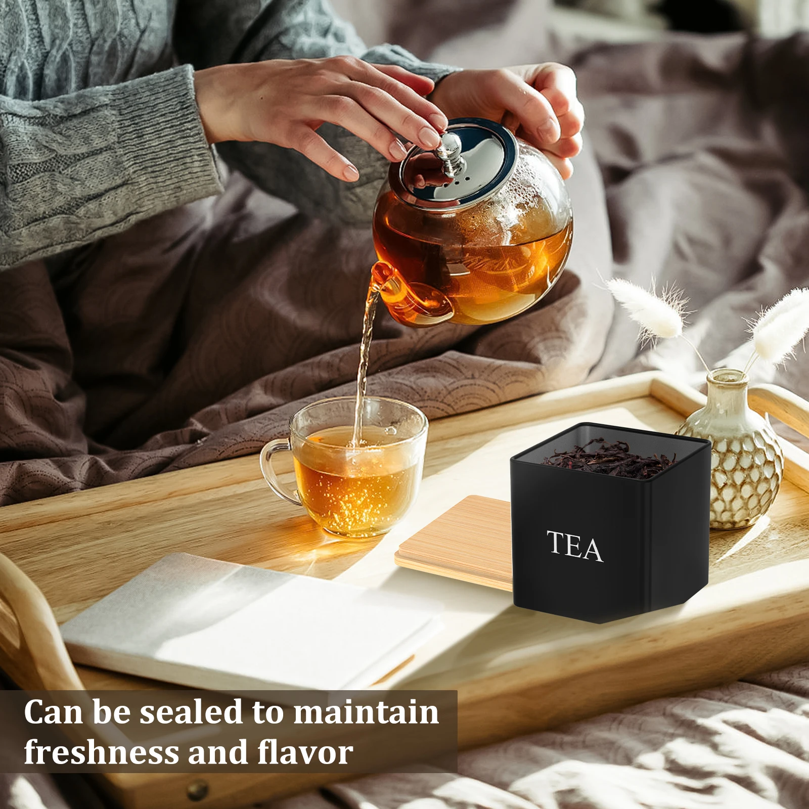 3Pcs Set 500ml Tea Sugar Coffe - Coffee Tea Canister Set ulasan dan harga