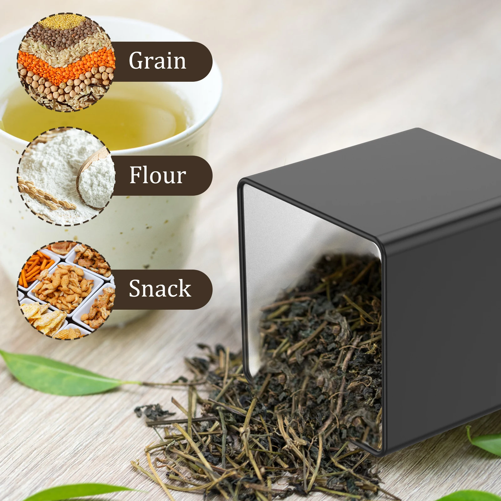 3Pcs Set 500ml Tea Sugar Coffe - Coffee Tea Canister Set ulasan dan harga