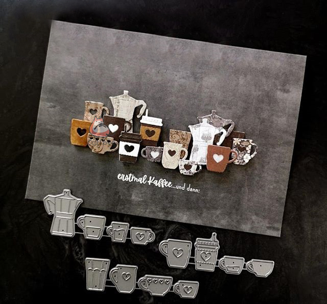 Catlove Coffee Cup Metal Cutti - Coffee Stencil Art ulasan dan harga