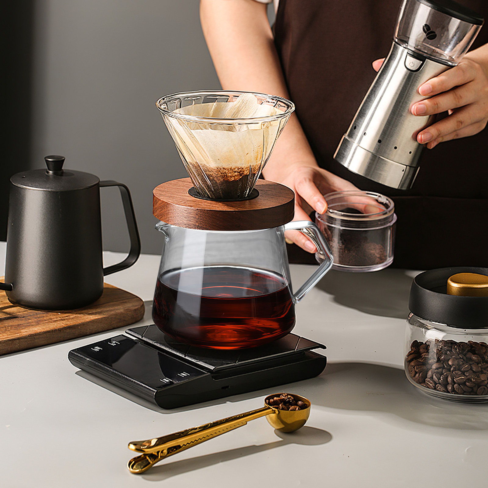 1Pcs 650Ml High Clarity Glass  - Coffee Tea Pot ulasan dan harga