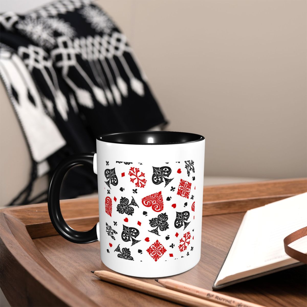 Playing Card Icons Mug Funny C - Coffee Tea Icon ulasan dan harga