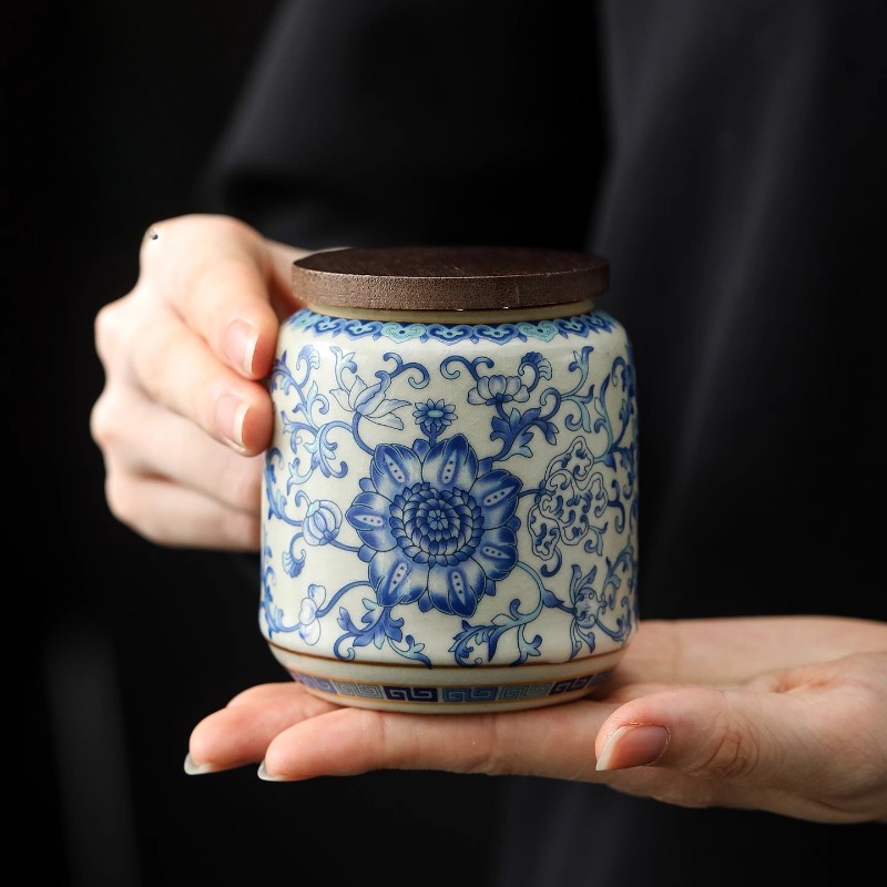 Creative Blue and White Porcel - Coffee Tea Canister Set ulasan dan harga