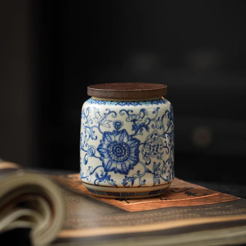 Creative Blue and White Porcel - Coffee Tea Canister Set ulasan dan harga