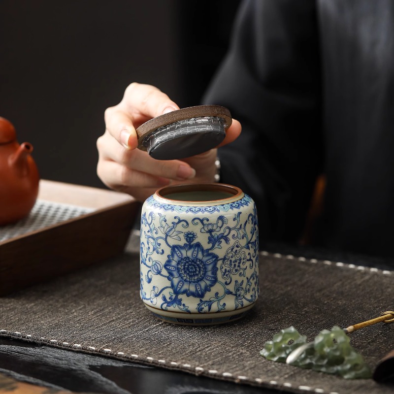 Creative Blue and White Porcel - Coffee Tea Canister Set ulasan dan harga