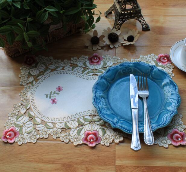 Modern Lace Embroidery Table P - Coffee Tea Place ulasan dan harga