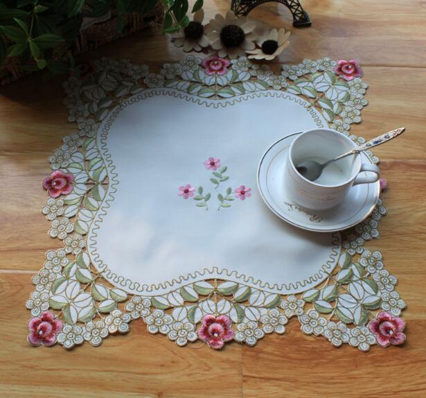 Modern Lace Embroidery Table P - Coffee Tea Place ulasan dan harga