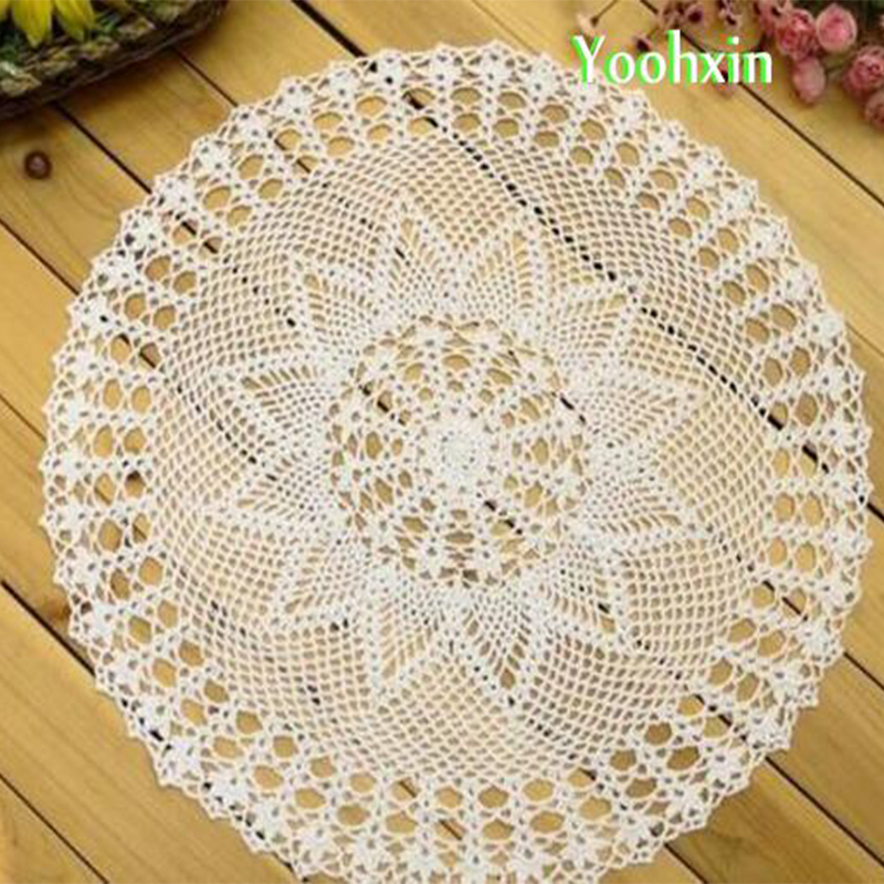50cm Modern Lace Cotton Round  - Coffee Tea Place ulasan dan harga