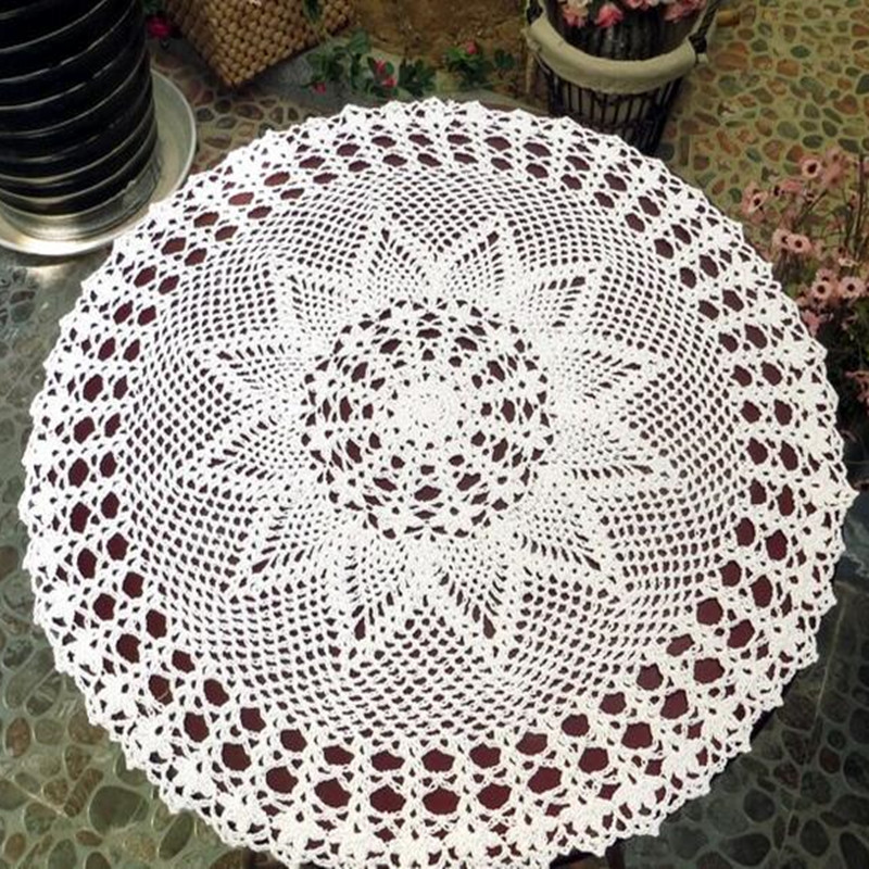 50cm Modern Lace Cotton Round  - Coffee Tea Place ulasan dan harga