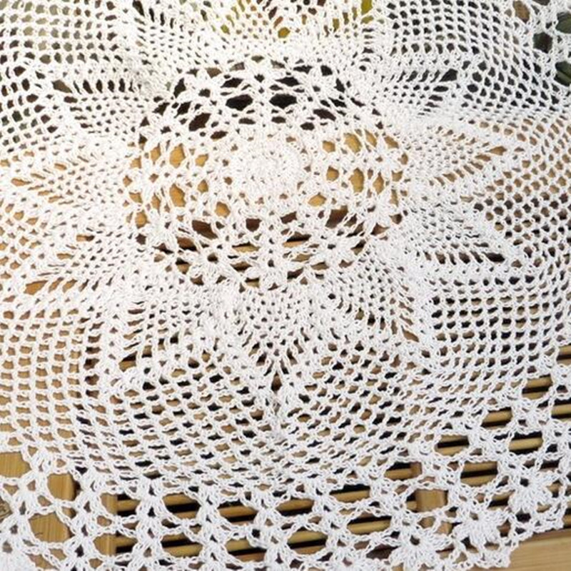 50cm Modern Lace Cotton Round  - Coffee Tea Place ulasan dan harga