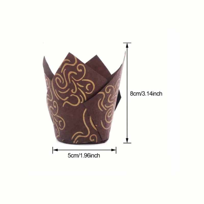 50Pcs/100Pcs/200Pcs Tulip Cake - Mug Tea Coffee ulasan dan harga