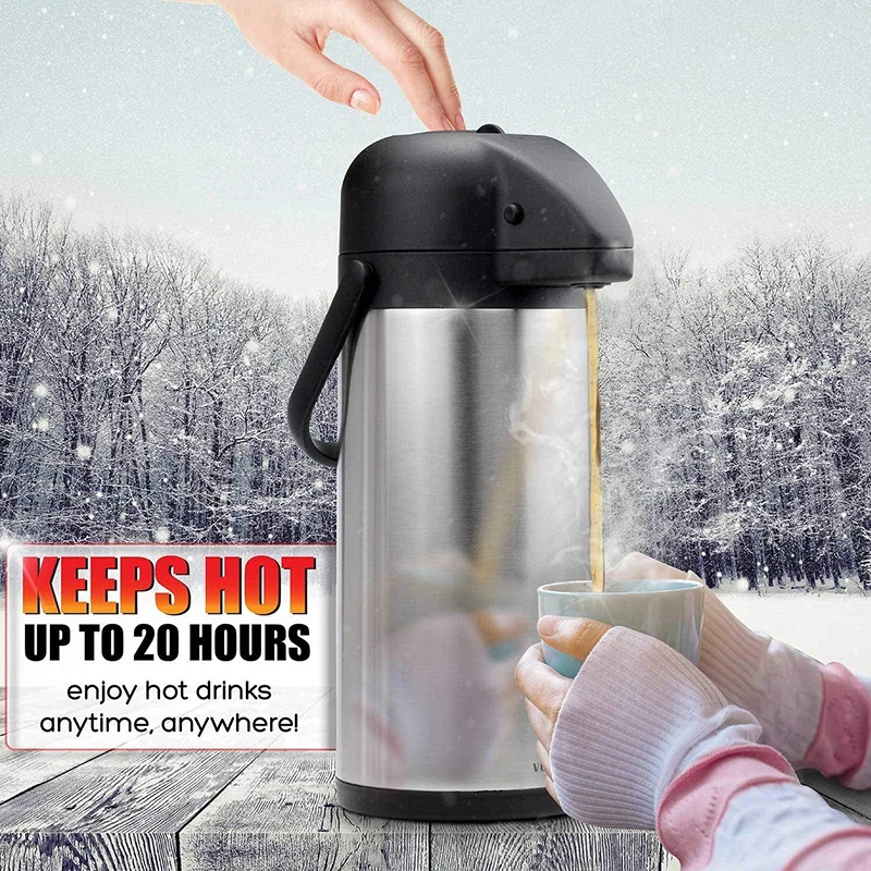 Stainless Steel Airpot Dispens - Dispenser Coffee And Tea ulasan dan harga