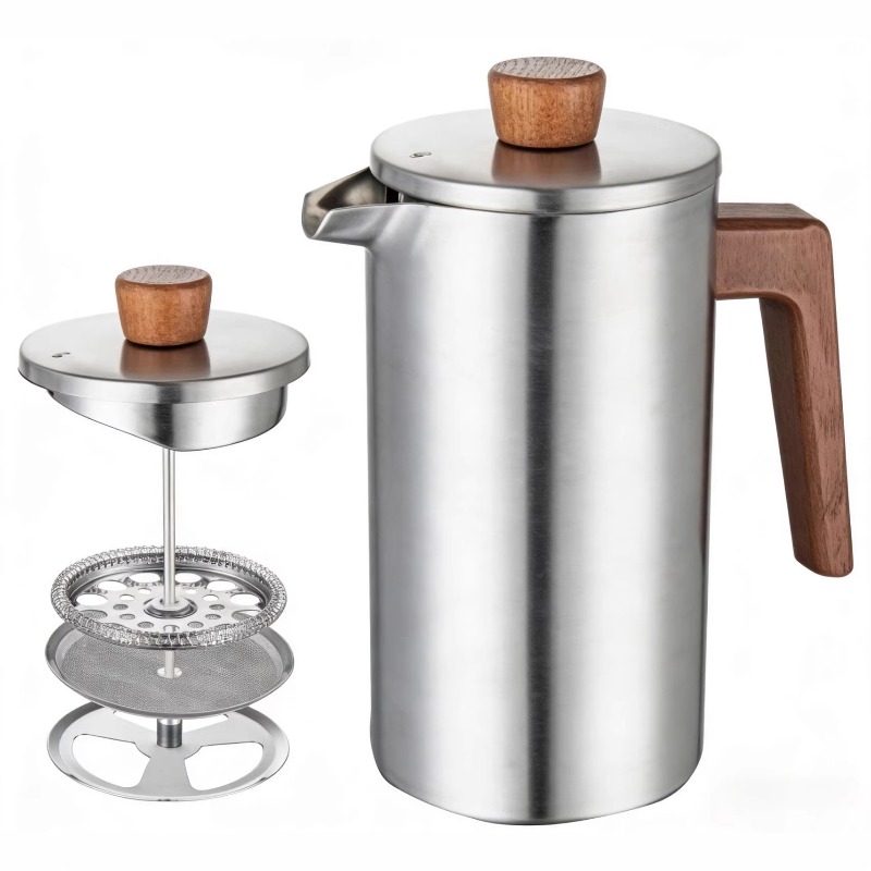 JUSTINLAU 1000ml Stainless Ste - Coffee Tea Pot ulasan dan harga