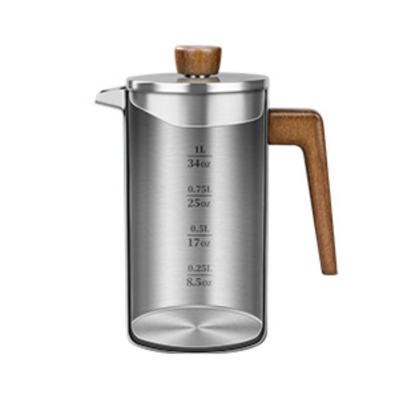 JUSTINLAU 1000ml Stainless Ste - Coffee Tea Pot ulasan dan harga