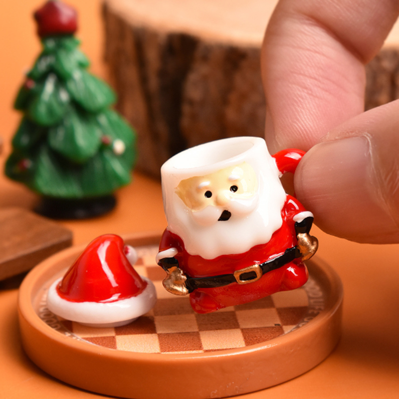 Mini Santa Teacup Ornament - R - Mug Tea Coffee ulasan dan harga