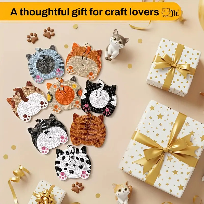 8-piece DIY Diamond Painting W - Mug Tea Coffee ulasan dan harga