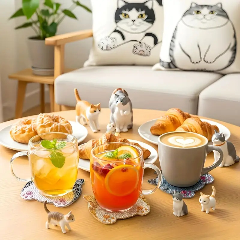 8-piece DIY Diamond Painting W - Mug Tea Coffee ulasan dan harga