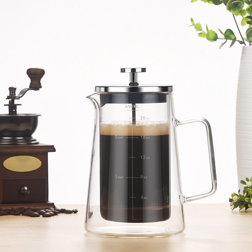 Double Layers French Press Pot - Coffee Tea Pot ulasan dan harga
