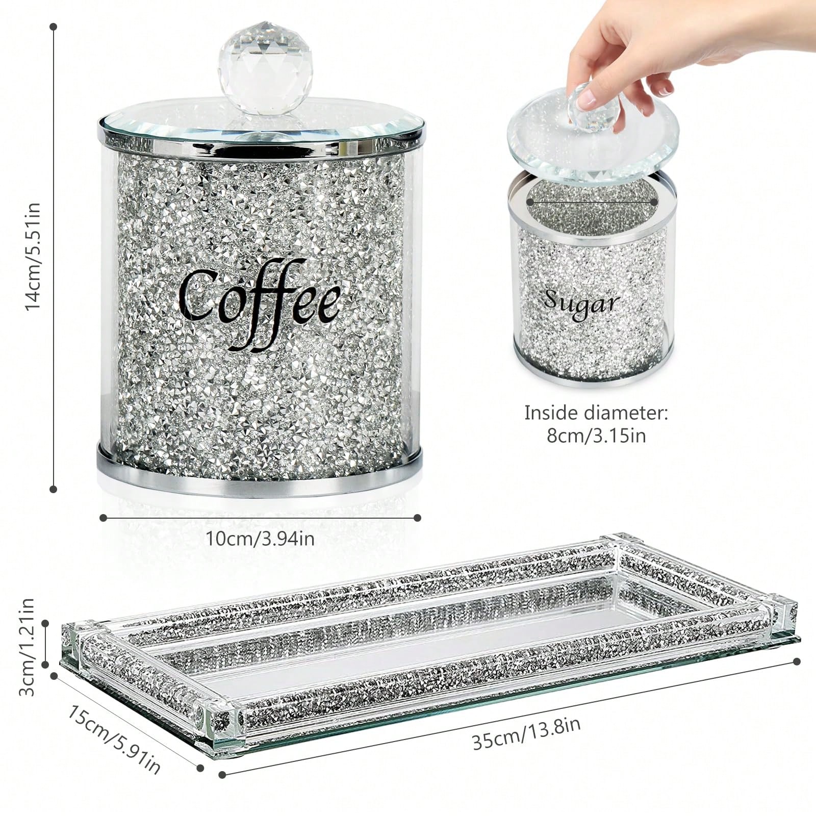 Coffee Sugar Tea Canister Set  - Coffee Tea Canister Set ulasan dan harga
